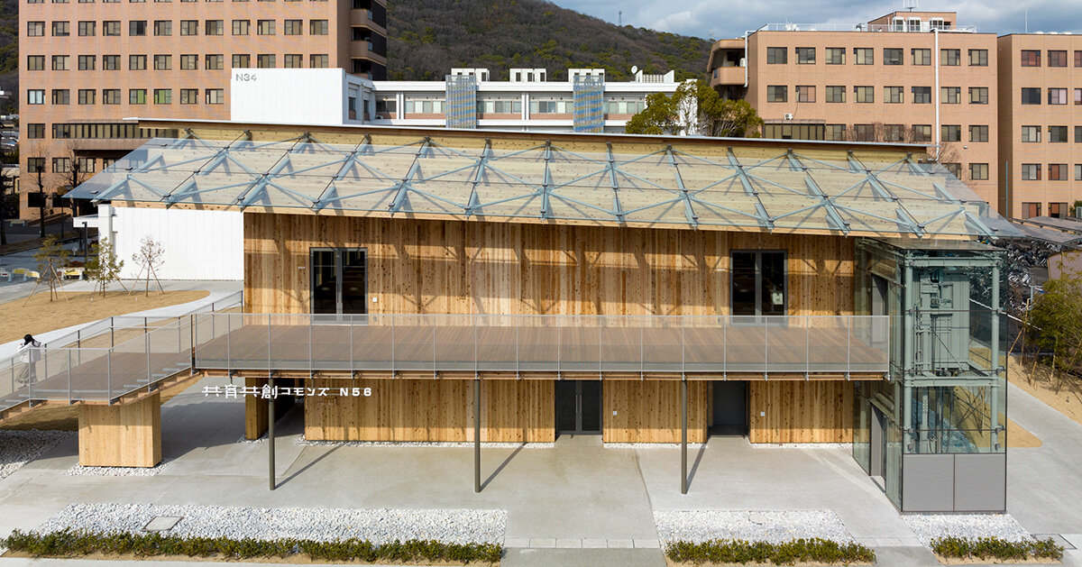 kengo kuma's wooden classroom for okayama university elevates eco 