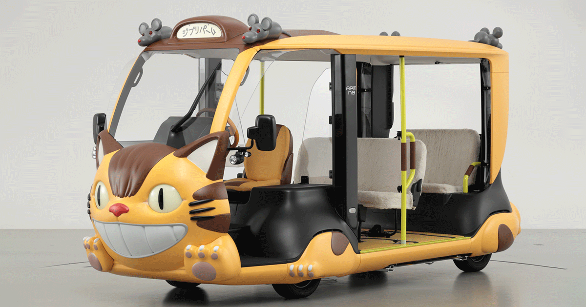 studio ghibli s whimsical character catbus comes to life as a toyota