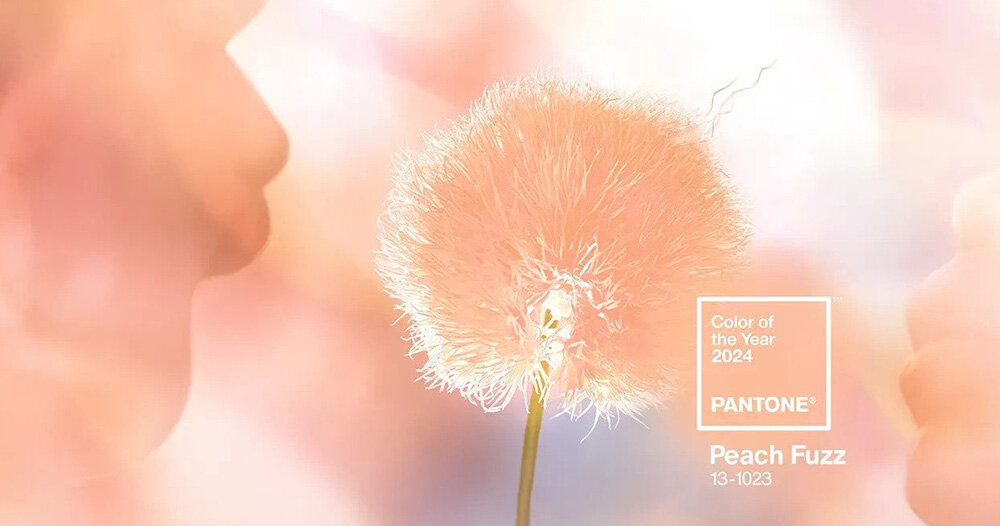 pantone selects 'peach fuzz' as color of the year 2024