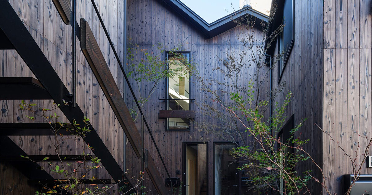 staggered volumes in love architecture’s tokyo residential complex ensure privacy & ample light