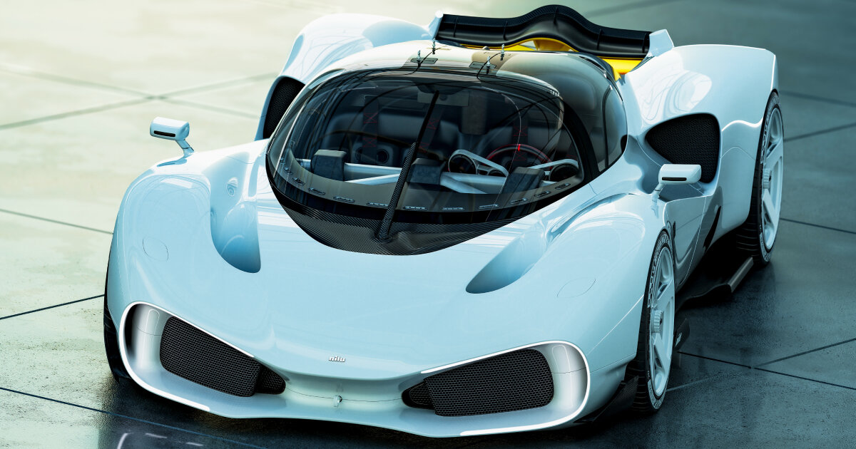 NILU hypercar revives the style of muscle drift vehicles and F1 racers at monterey car week