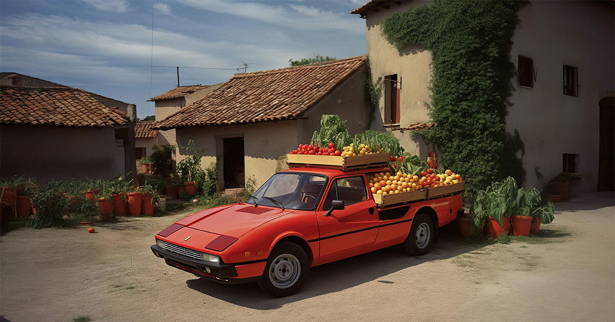 ferrari camper vans and other imaginary secret cars jump out of mr. françois’ AI photo book