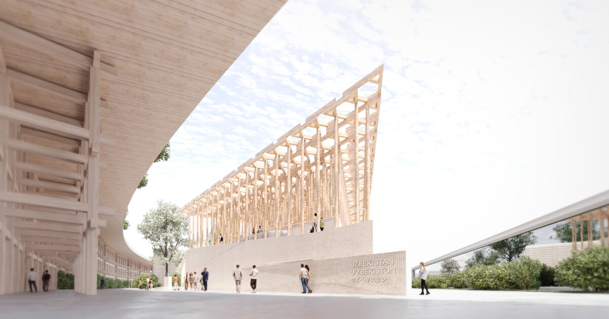 atelier brückner to create deconstructable wood pavilion for uzbekistan at expo 2025 osaka