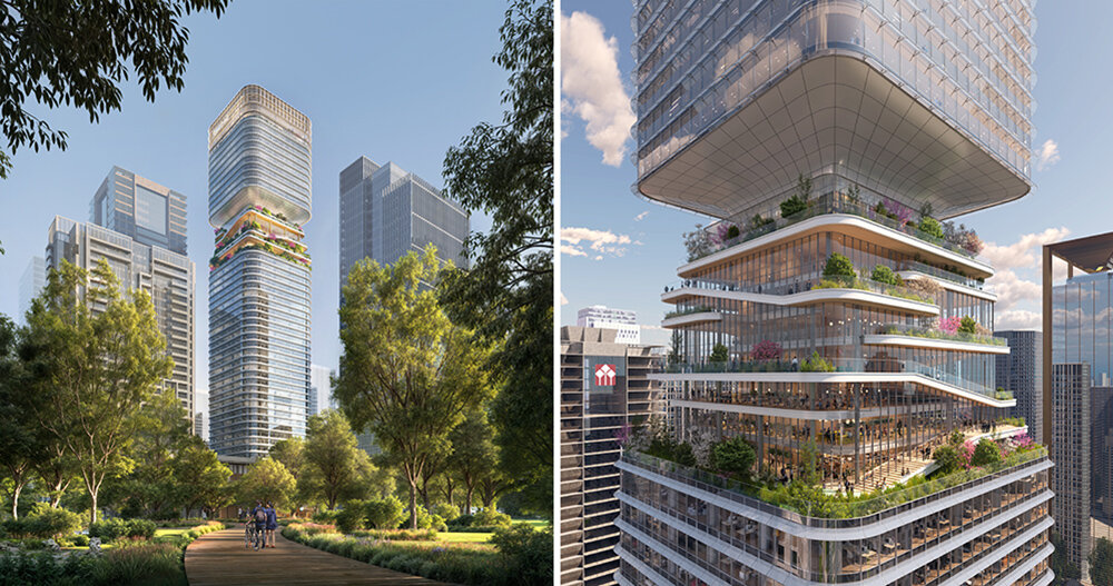 SOM breaks ground on CIMC tower, planned with vertical gardens to blossom over shenzhen