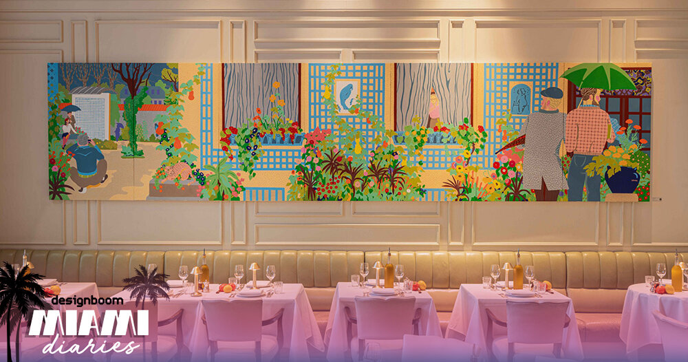 parsian artist michal korman brings mediterranean memories to miami’s LPM restaurant