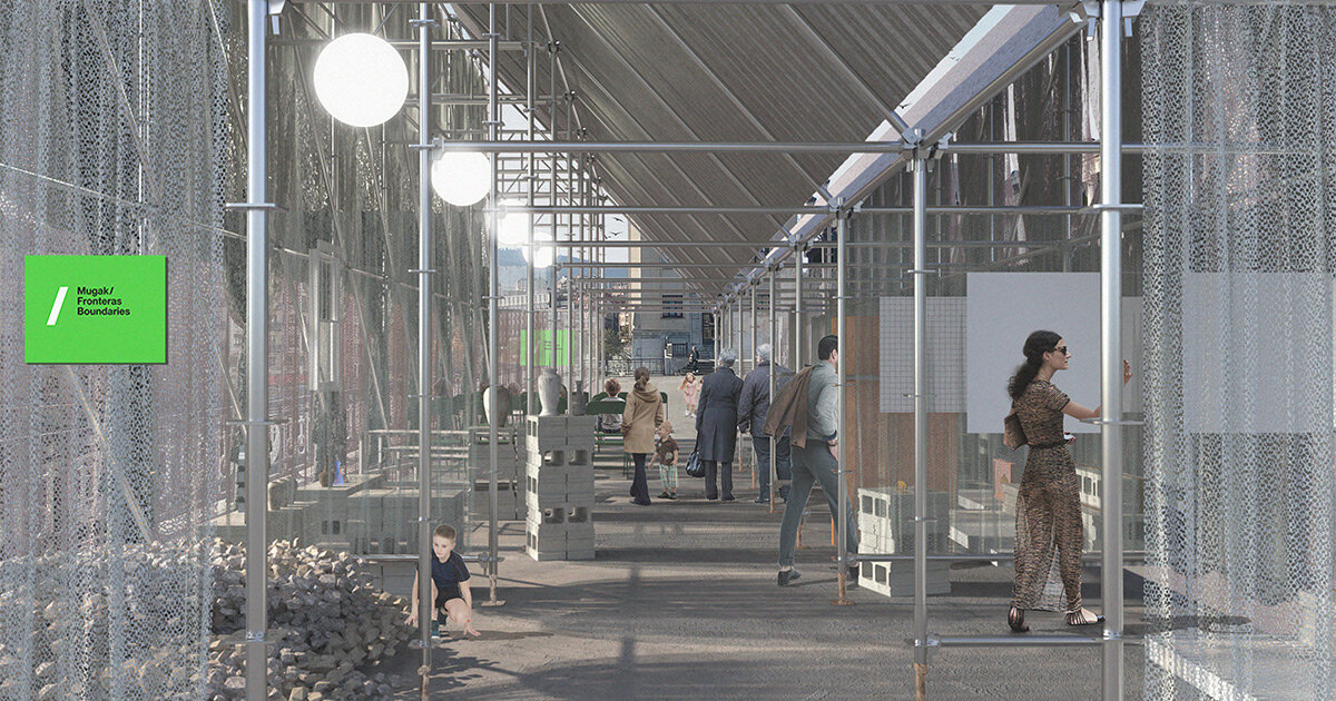 5th mugak/ biennial erects three architectural installations in squares of basque country