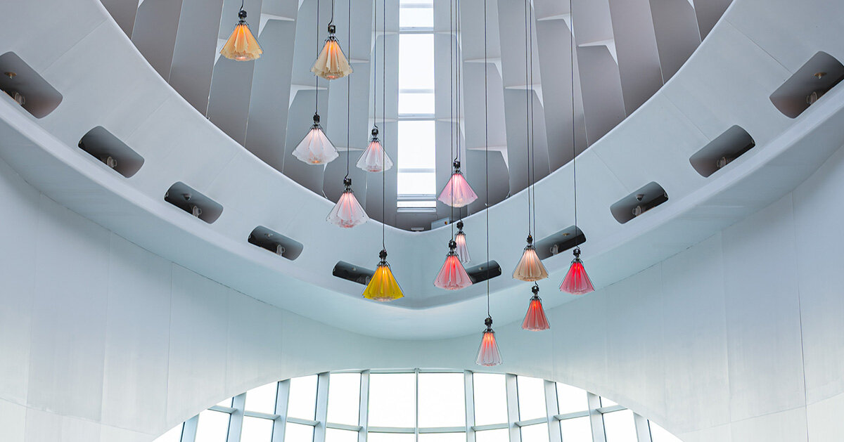 DRIFT’s installation blossoms inside santiago calatrava’s pavilion at milwaukee art museum