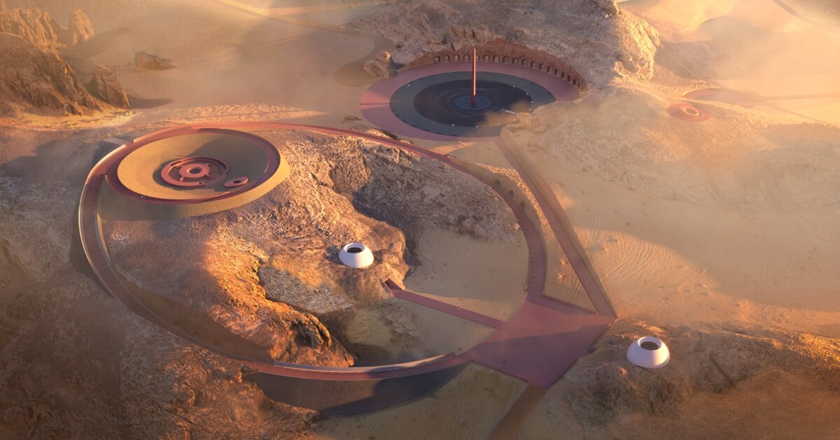 james turrell unveils plans for colossal ‘cosmic observatories’ land art in AlUla’s ancient desert