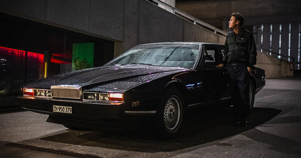 swedish designer love hultén installs synthesizer setup inside 1985 aston martin lagonda