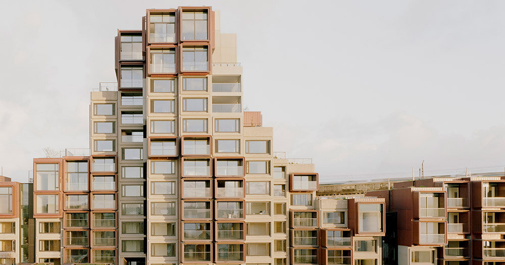 sydney’s brutalist ‘sirius building’ restored by BVN with copper balcony extensions