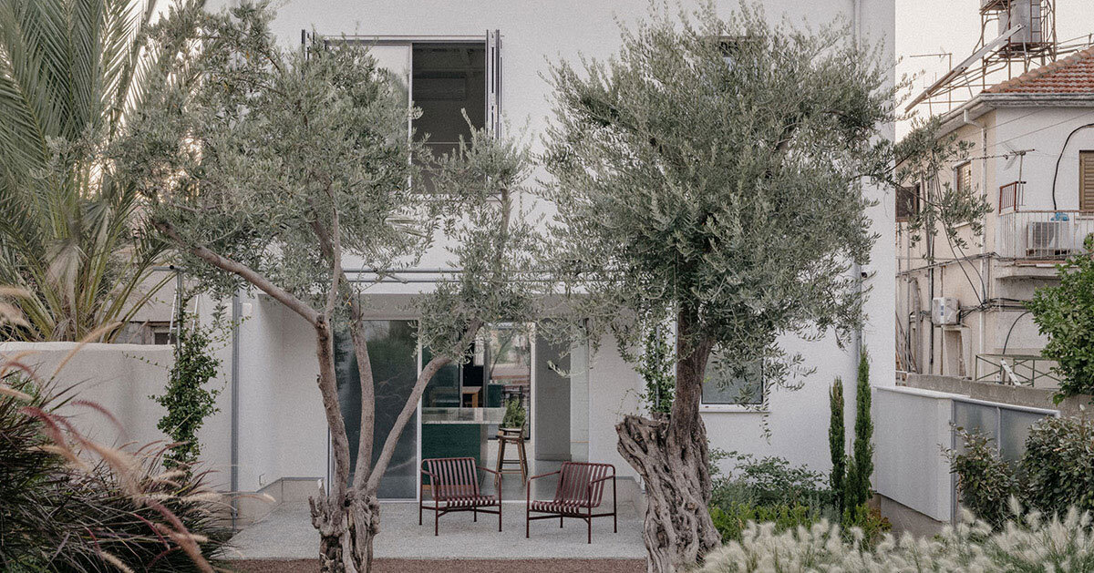 restored kaimakli residence in cyprus develops around two internal courtyards