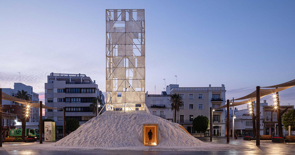 salt becomes experimental building material for ‘la sal pavilion’ in spain