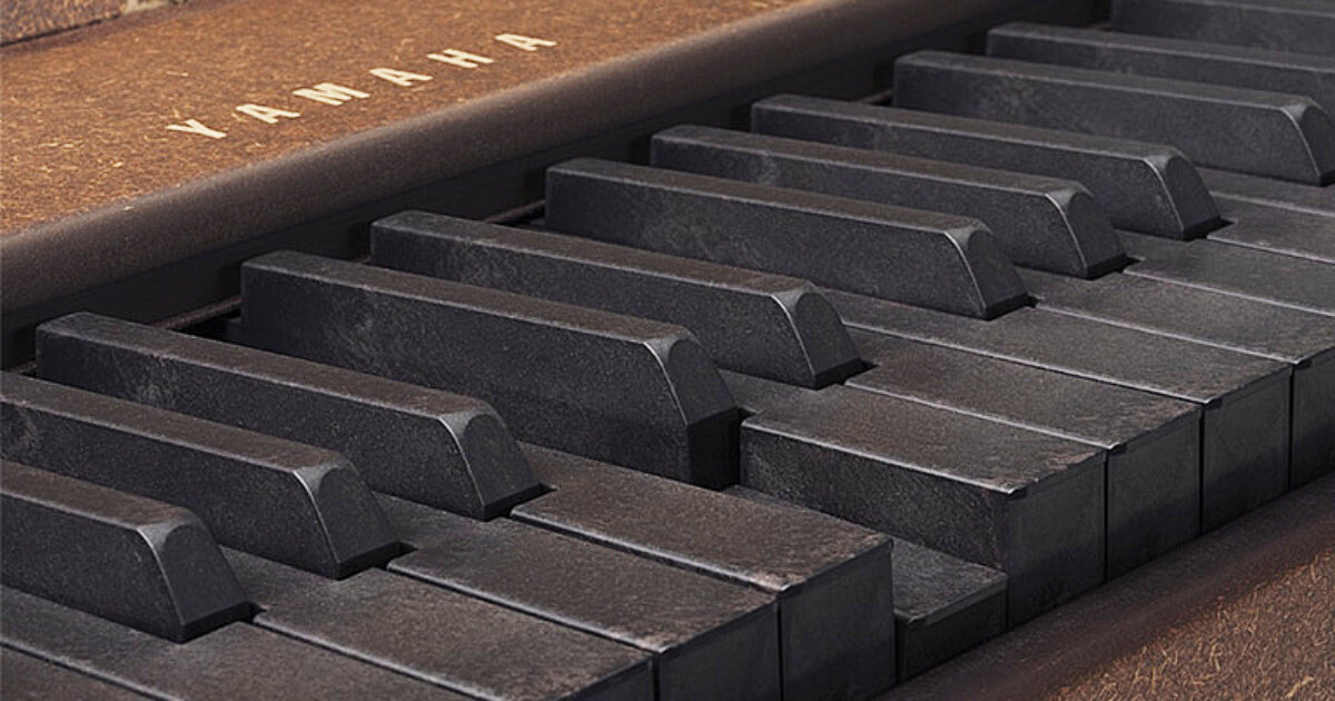 yamaha recycles unused rare wood into all-black keyboard for the digital piano ‘torch T01’