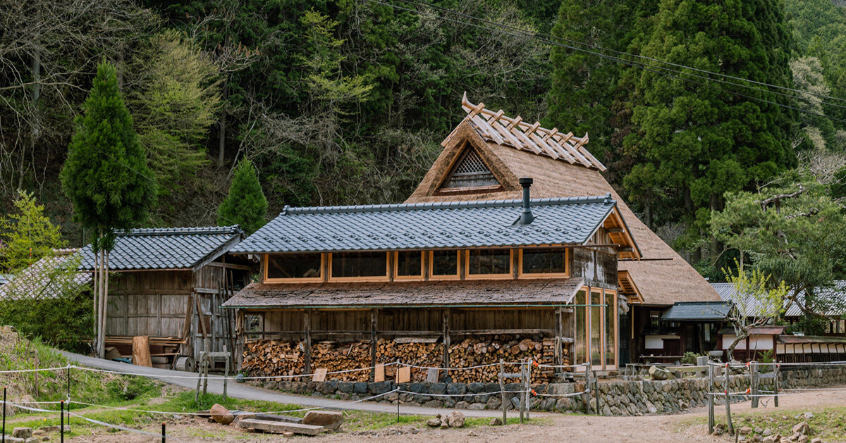 2m26 revives century-old kyoto annex with cypress structure and rammed earth flooring