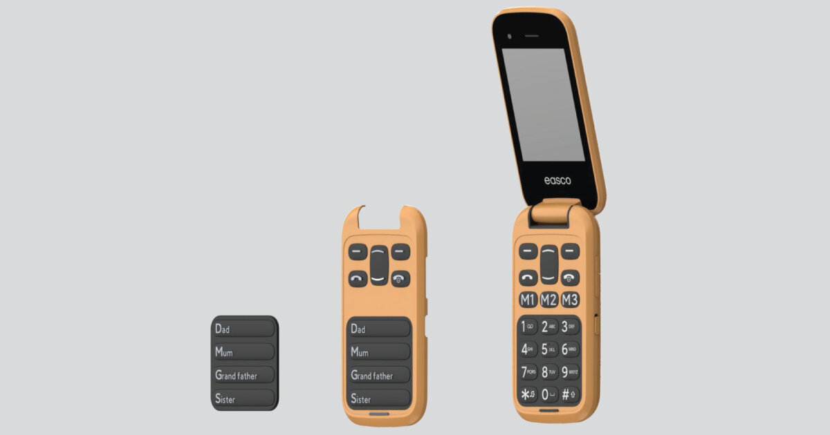 easco modernizes flip phones with swappable and customizable keypads