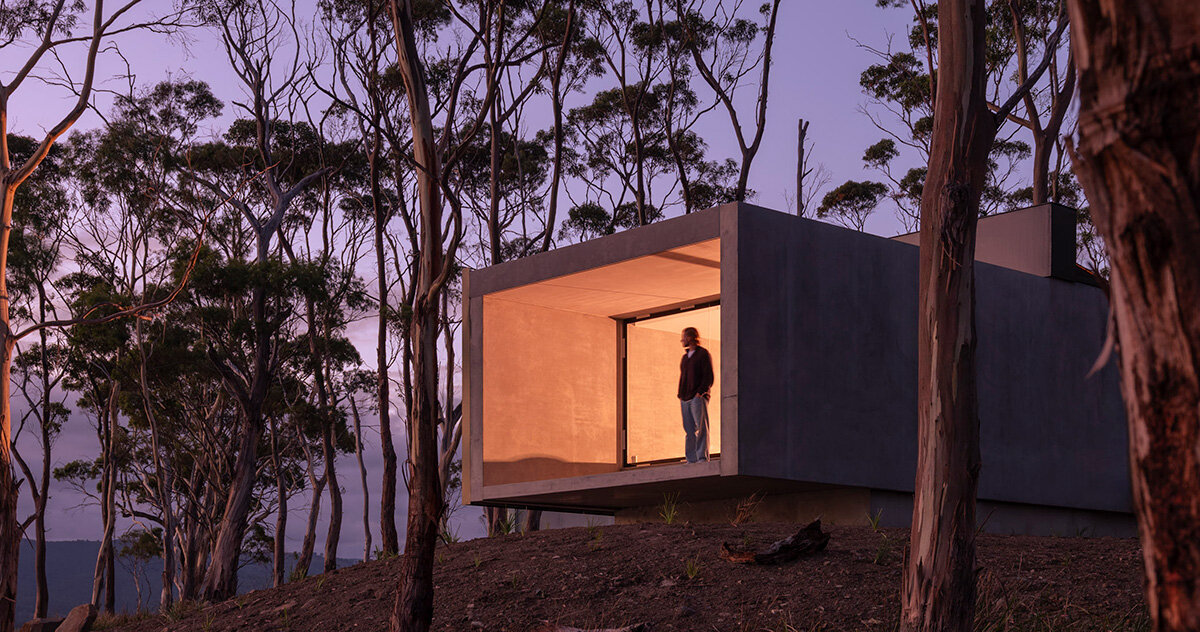 vipp brings danish design to tasmanian wilderness with brutalist guesthouse