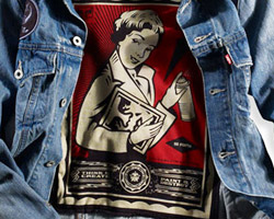 obey x levi's jacket