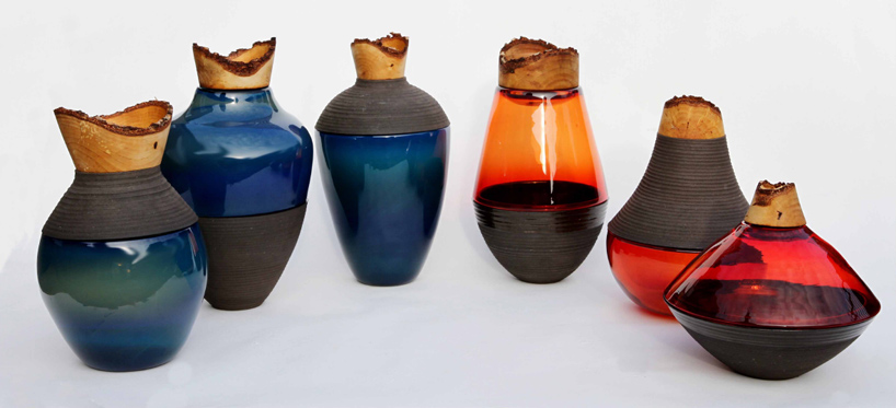 Pia Wüstenberg: Blue + Red Stacking Vessels