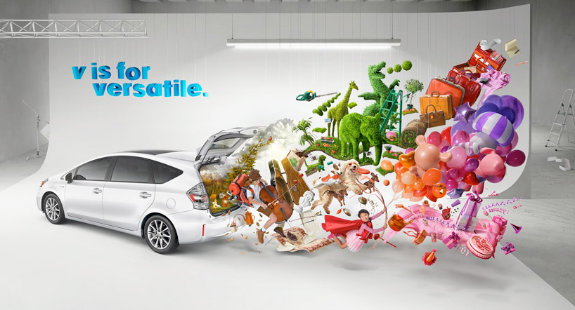 toyota prius V campaign by serial cut