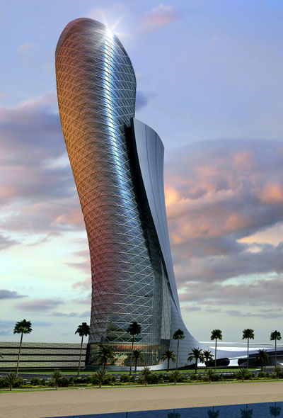 RMJM architects: 'capital gate' tower, abu dhabi