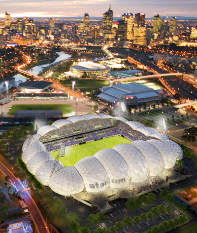 cox architects: melbourne rectangular stadium