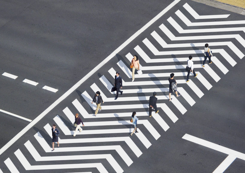 A Crosswalk for Smooth Crossing | designboom.com