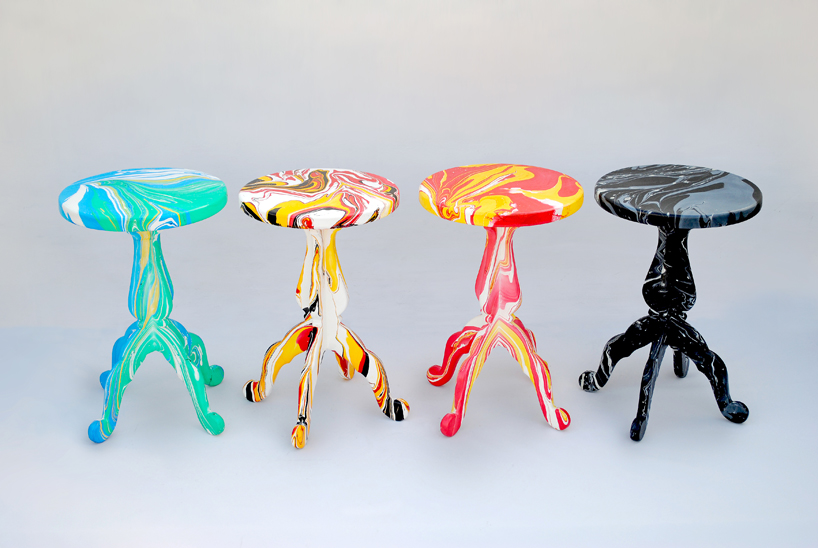 Dip-Dye Painted Stool