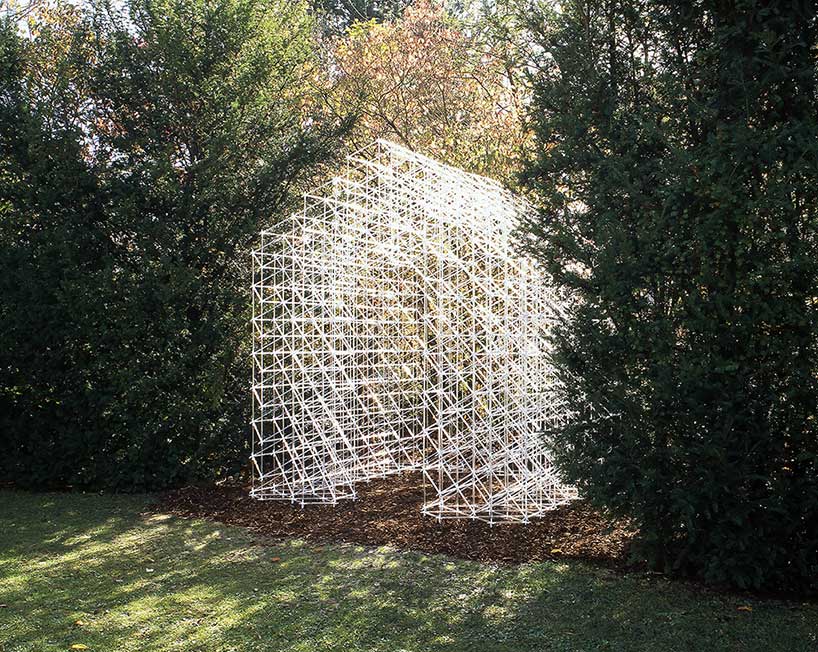 kawahara krause's acrylic glass garden shed challenges our 