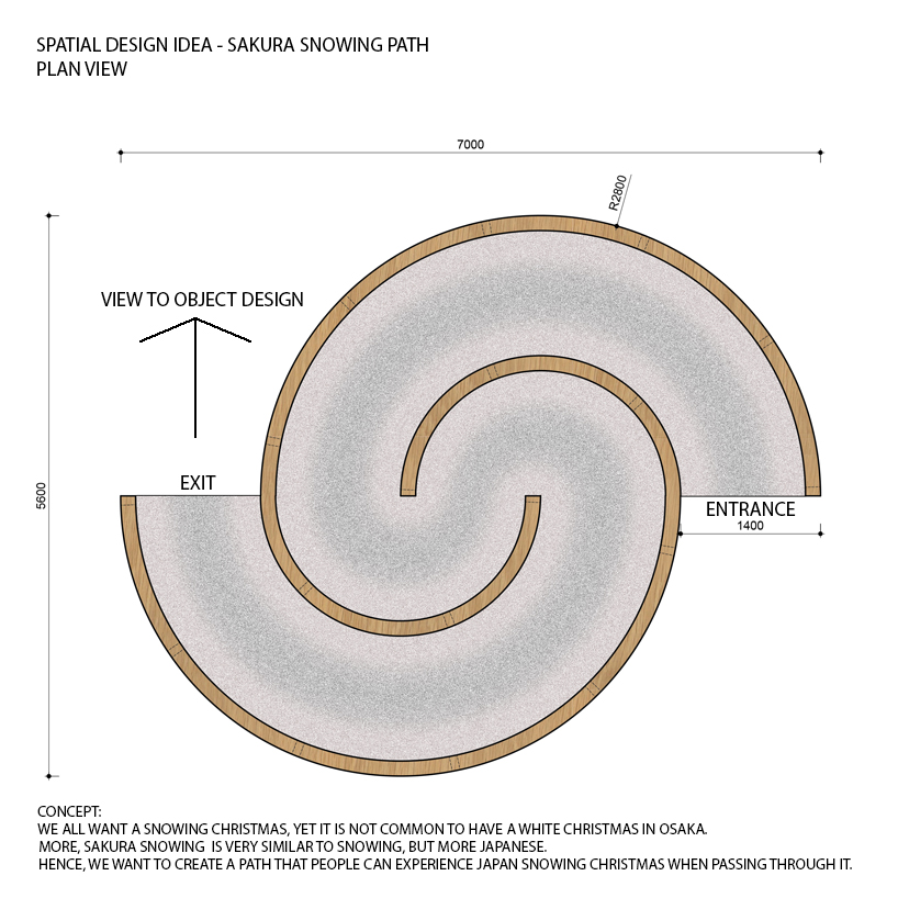 Sakura Snowing Path Designboomcom - 