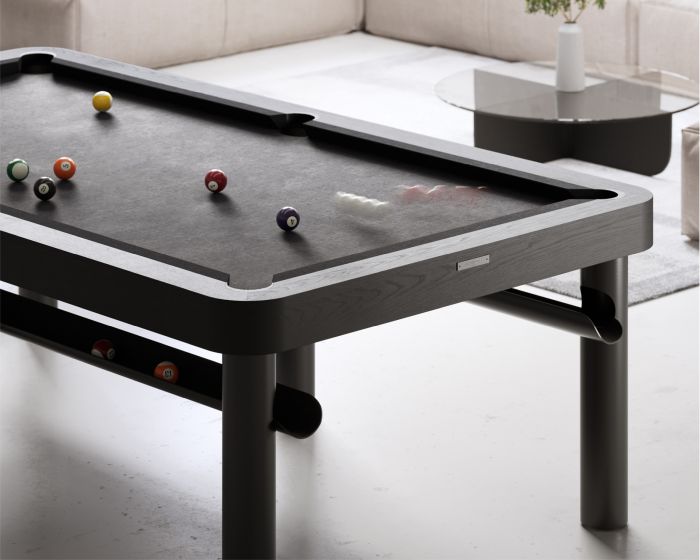 monika kozderkova's laser-cut steel pool table is a lightweight reinvention of the game 