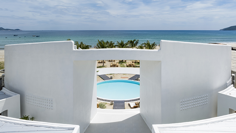 pham huu son renders mediterranean style vietnam resort in white lime