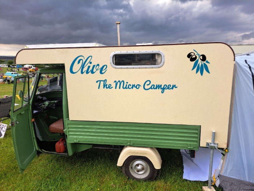 steve dawe reveals the tiny piaggio ape camper trailer