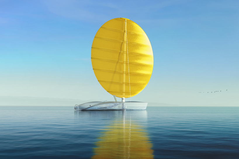 second sun' is a speculative sailboat made of ocean plastic