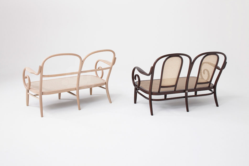Nendo Akimoku Bentwood Furniture Collection For Edition Blue
