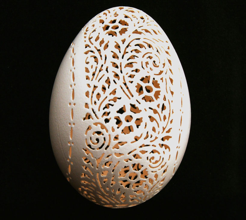 carved eggshells by beth ann magnuson