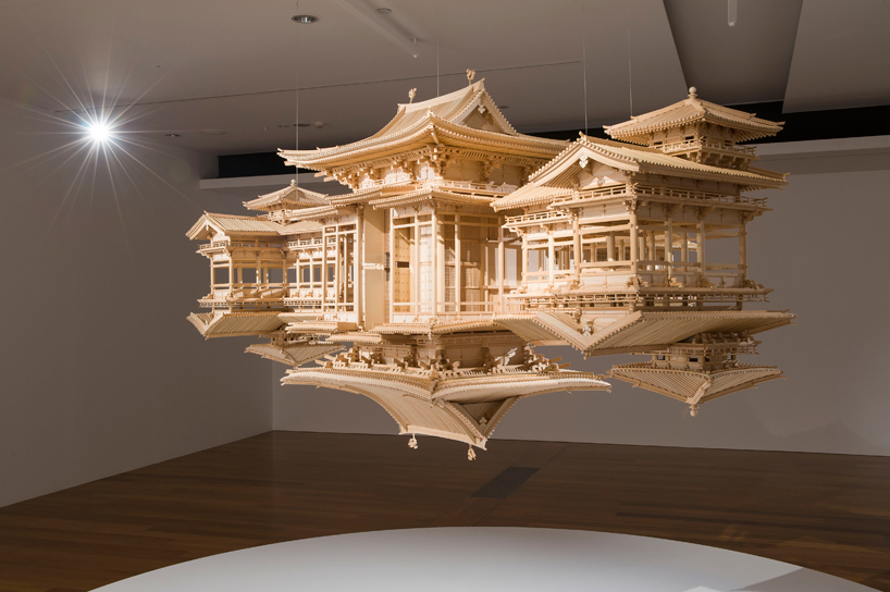 floating reflected temples by takahiro iwasaki