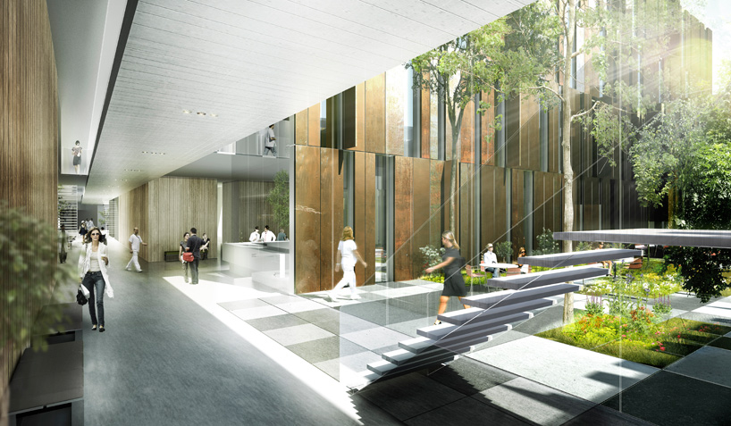 schmidt hammer lassen architects to extend helsingborg hospital in sweden