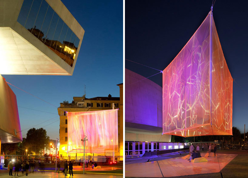 bam! studio debuts monumental helium balloon at MAXXI museum