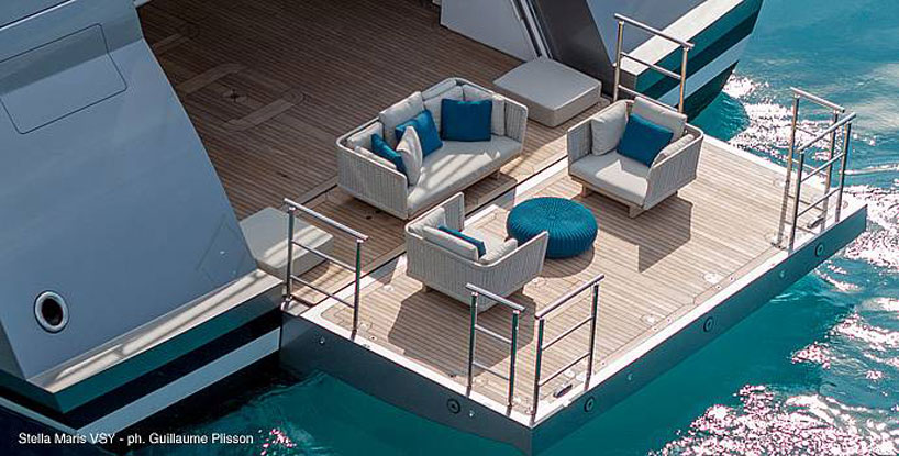 paola lenti: sand outdoor furniture series at monaco yacht