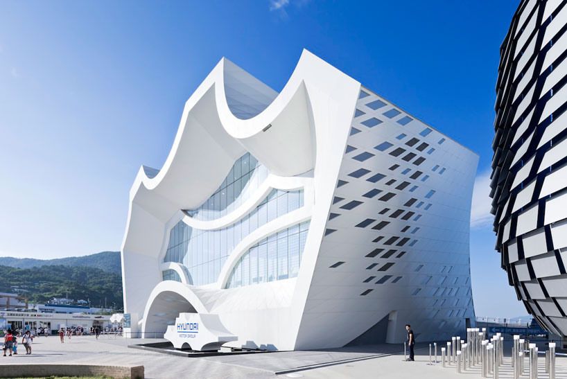 unsangdong architects animate hyundai motors group pavilion