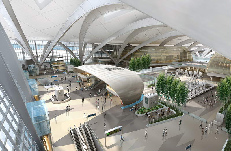 kohn pedersen fox masterplans abu dhabi airport complex