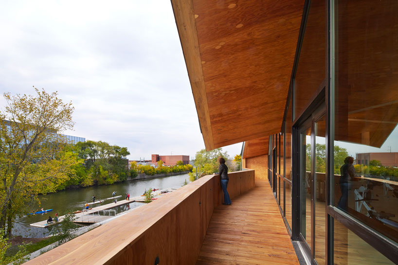 studio gang completes WMS boathouse at clark park, chicago