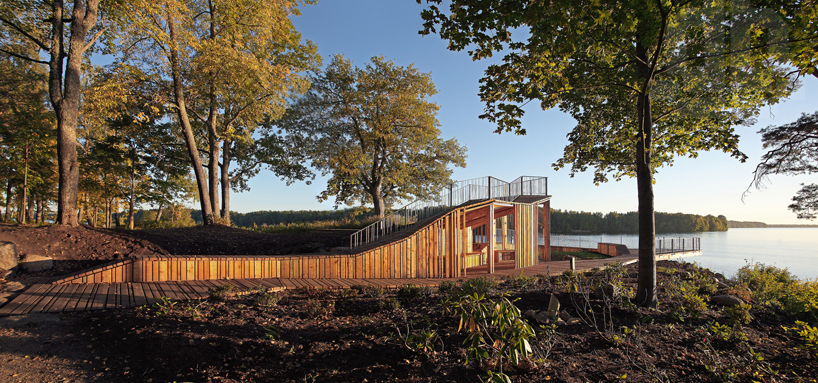 view terrace + pavilion merges with the garden of destiny ... wood deck diagrams 