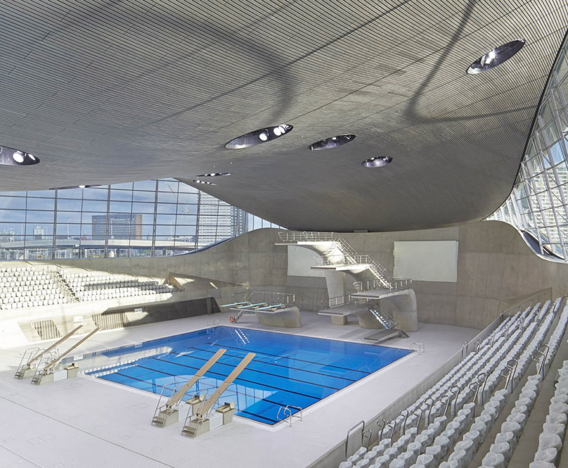 Zaha Hadid Aquatic Centre Public Opening London Designboom 03 