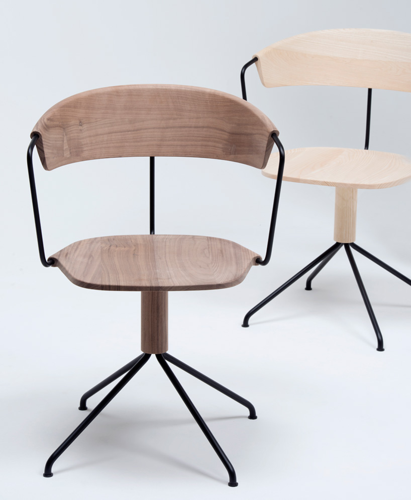 ronan + erwan bouroullec subtly carve uncino chair for 