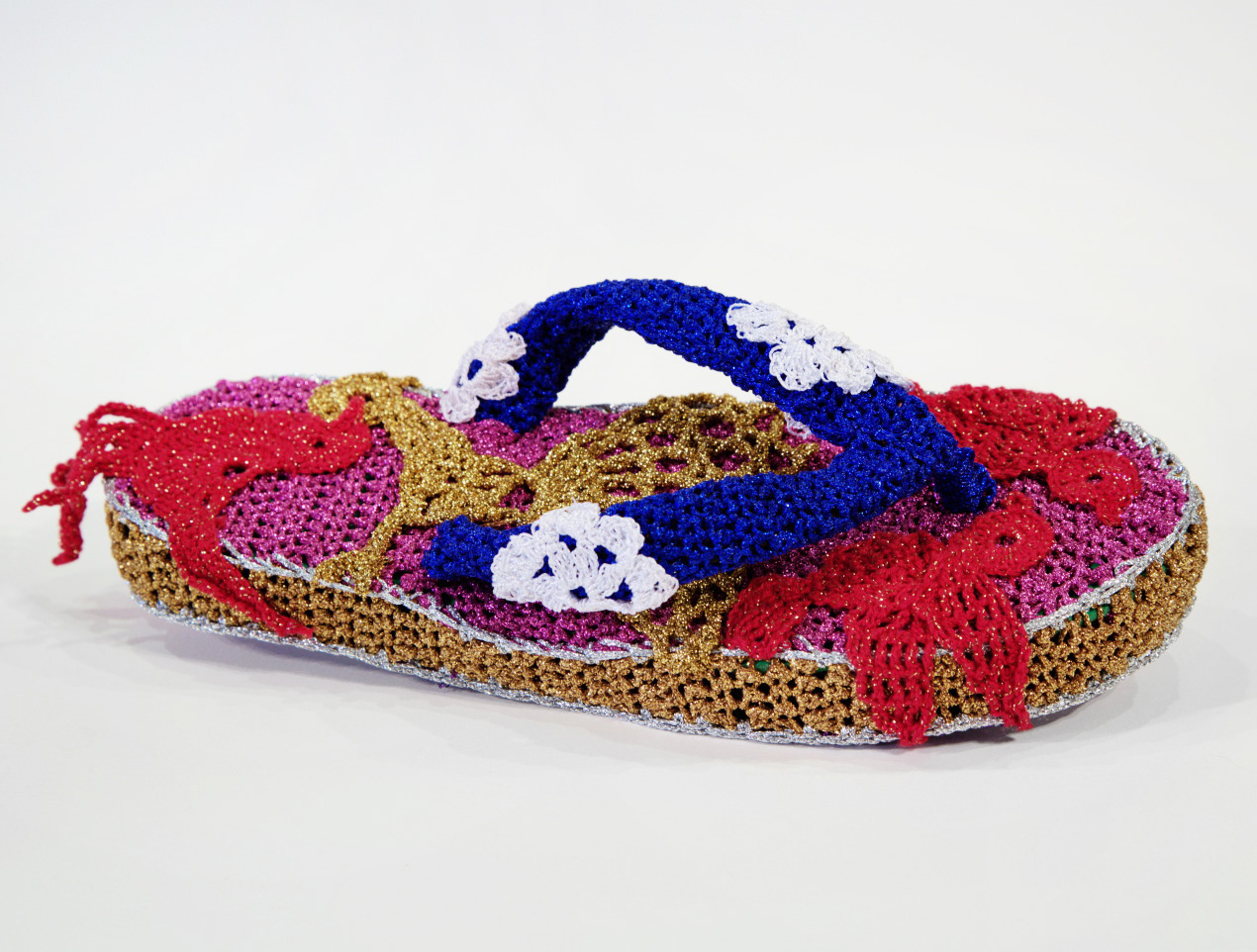 olek crochets flipflops and sandals for summer shoe series