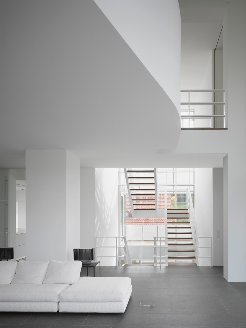 luxembourg house by richard meier built for privacy and ... diagram of stair parts 