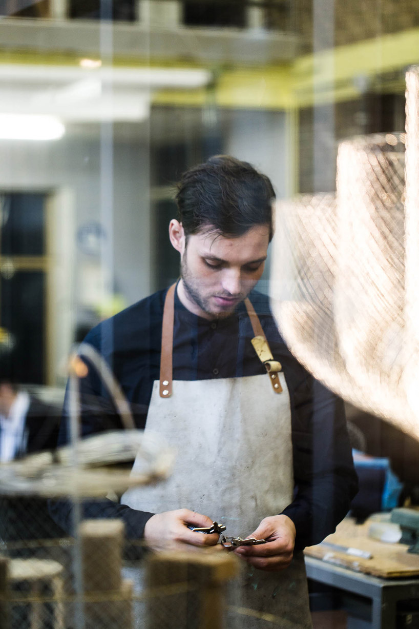 atelier rick tegelaar layers meshmatics chandelier for dutch design week