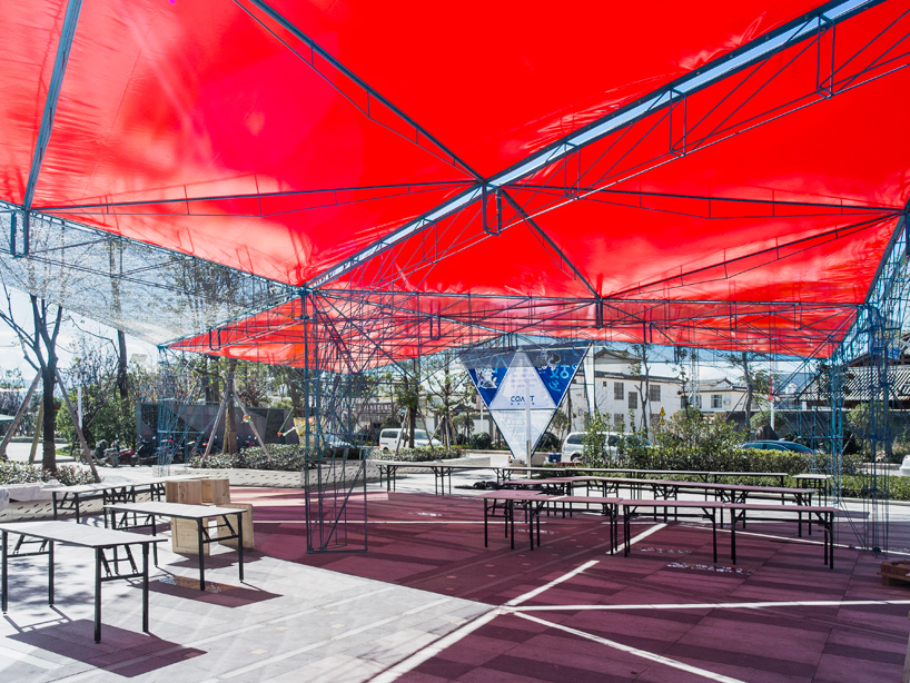 people s architecture  office develops modular tangram canopy 