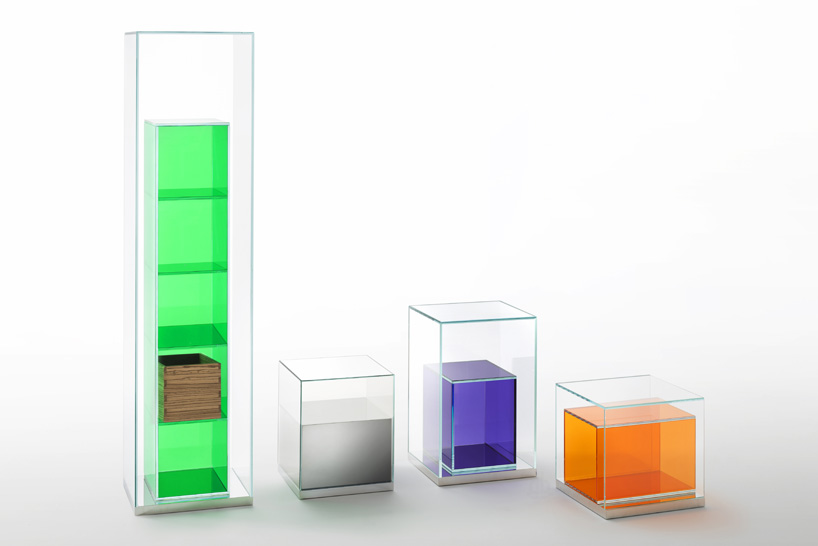 philippe starck places a 'boxinbox' for glas italia